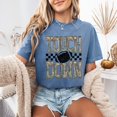 thumbnail image 5 of Camo Touchdown Football Shirt for Men Women & Teens Game Day Checkered Tailgate Graphic Tee Blue Jean Shirt Medium, 5 of 7