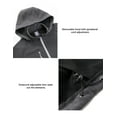 thumbnail image 5 of Little Donkey Andy Women’s Softshell Jacket, Ski Snowboarding Jacket with Removable Hood, Fleece Lined and Water Repellent Gray XS, 5 of 7