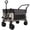 Khaki, variant on NIGSQJB Push-Pull Folding Wagon Cart with Rotating Handle & 360° All-Terrain Wheels,Side Pockets, 300L Large Capacity Heavy-Duty Beach Cart Shopping Cart for Camping Grocery Garden Sports, Khaki
