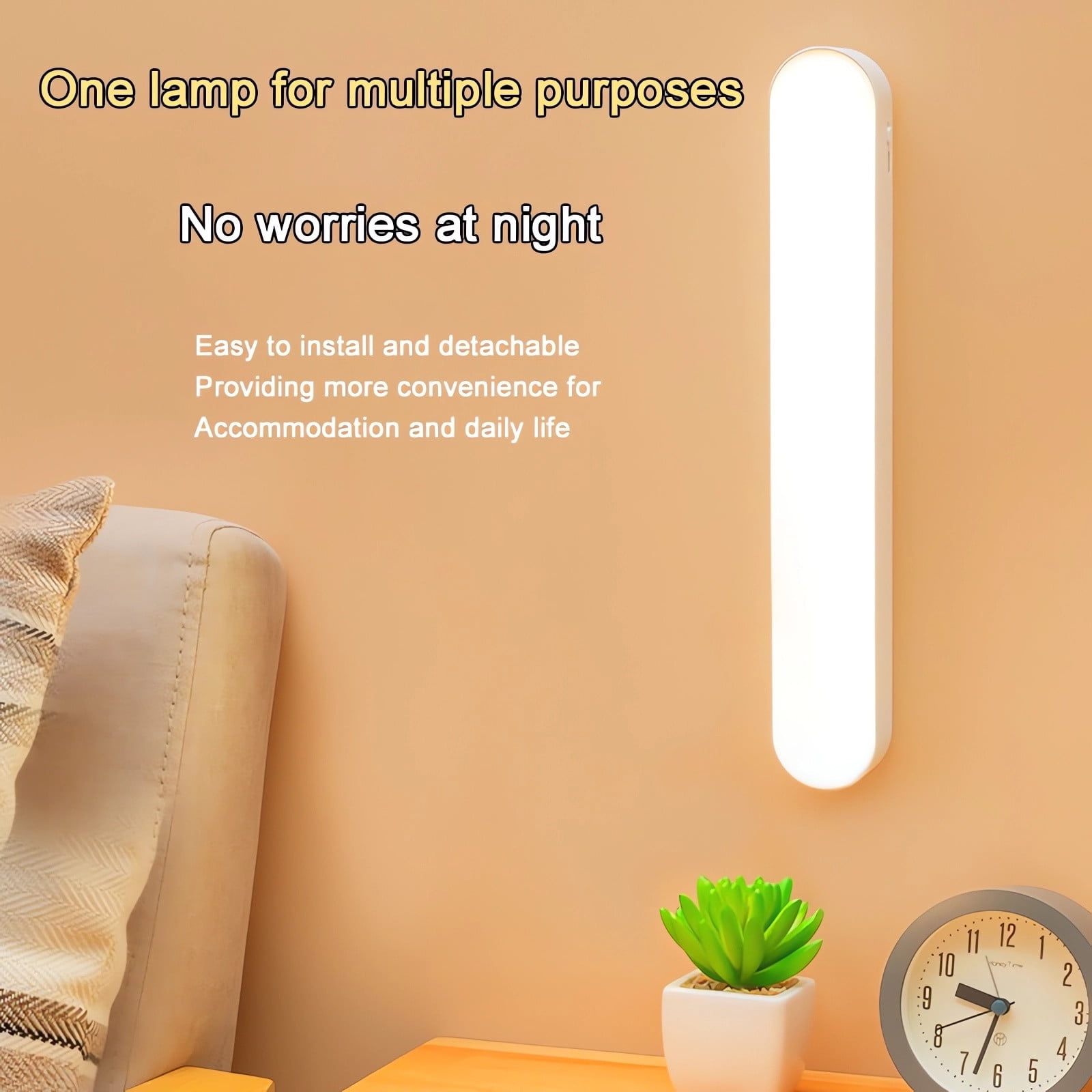 2024 Upgraded Version Desk Lighting & Ceiling Lamp Eye Protection Learning Remote Control Lamp Rechargeable Plug in Two Home &Kitchen Use Three Color Temperature Dormitory Desk Lamp Night Light