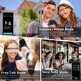 thumbnail image 3 of AI Translation Glasses Supporting 164 Languages,Smart Glasses with AI Chat GPT&Deepseek R1,Bluetooth Glasses for Men Women,Music Playback & Hands-Free Calling,Anti-Blue Light Lenses, 3 of 7