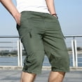 thumbnail image 3 of Fesfesfes Mens Shorts Fashion Zipper Outdoors Shorts with Pocket Casual Shorts Sports Overalls Casual Pants Under 10$, 3 of 7