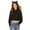 Black, variant on Essentials Hoodie for Women Solid Cute Cat Ear Hooded Long Sleeve Cropped Winter Fashion Sweatshirts Black