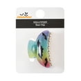 thumbnail image 2 of Way to Celebrate Halloween Multicolored Bat Motif Claw Clips, 1 Piece Hair Clip, 2 of 4