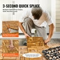 thumbnail image 5 of 27-Pack Interlocking Deck Tiles - 12"x12" Solid Camphor Pine Wood Flooring for Patio/Porch (27 Sq Ft, 440LB Capacity), 5 of 11