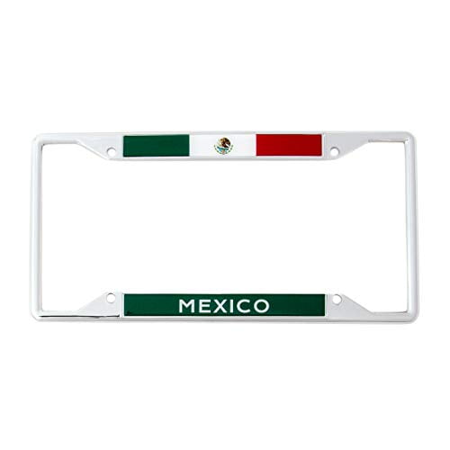 Country of Mexico Mexican Flag License Plate Frame For Front Back of