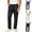 Black, variant on SBYOJLPB Men's Sports Pants Elastic Waist Drawstring Solid Color Casual Loose Straight Trousers
