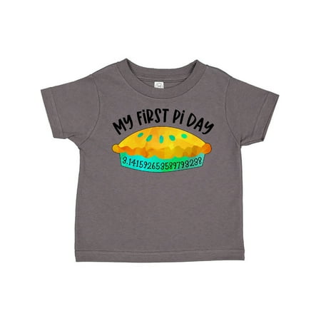 

Inktastic My 1st Pi Day Blue Green Pie Pan Pun Gift Toddler Boy or Toddler Girl T-Shirt