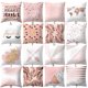 thumbnail image 4 of Fundas de almohada decorativas suaves con acentos para sofá, dormitorio, sala de estar, decoración del hogar, 45 x 45 cm, 4 of 4