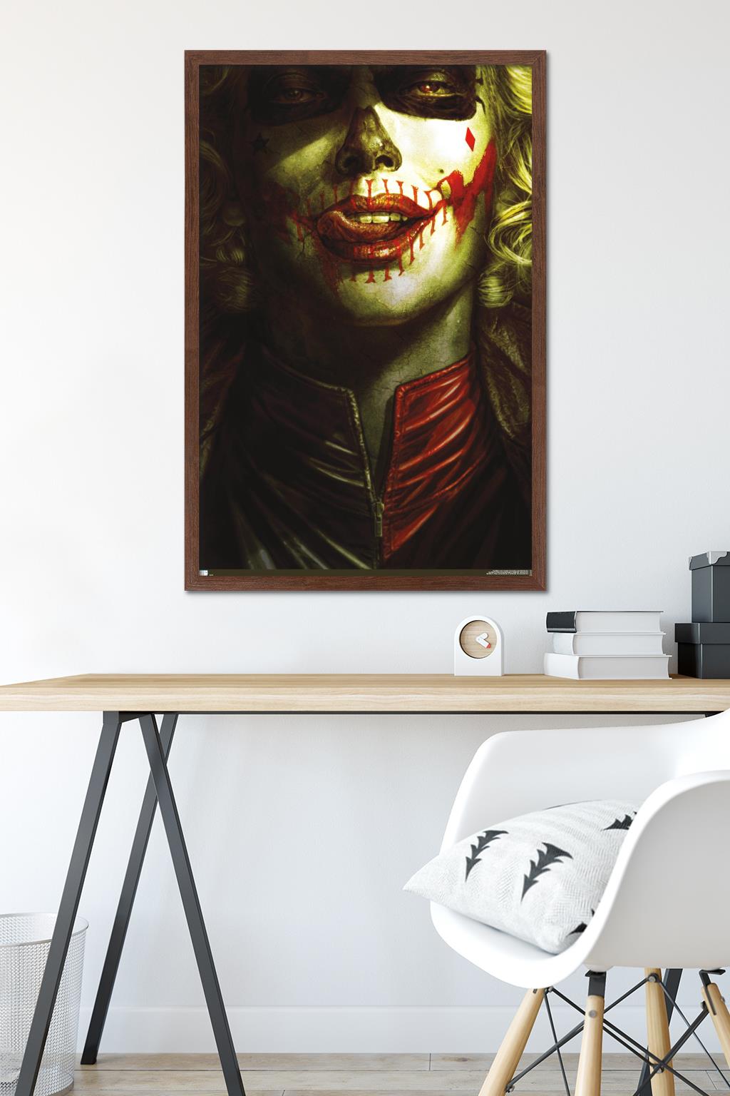 DC Comics - Harley Quinn - Batman: Damned Wall Poster, 22.375" x 34" Framed