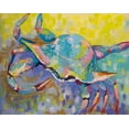 thumbnail image 2 of Vertentes, Jeanette 14x12 White Modern Wood Framed Museum Art Print Titled - Crabby Boy, 2 of 4