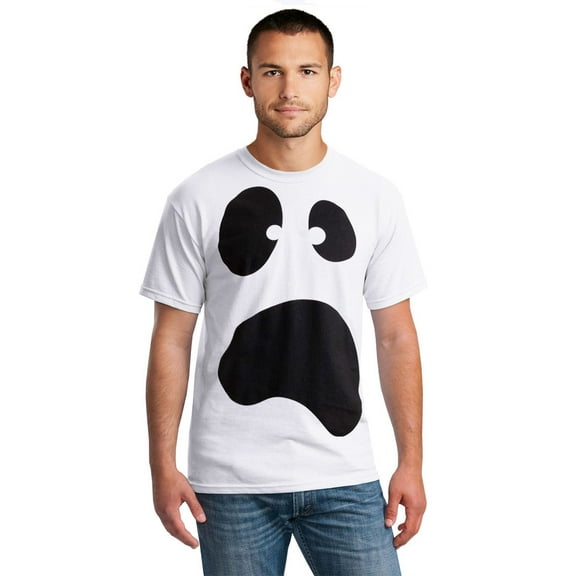 Spooky Ghost Face Halloween Costume T-Shirt Size: Small
