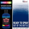 thumbnail image 2 of U.S. Art Supply 8-Ounce Opaque Phtalo Blue Airbrush Paint, 2 of 8