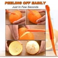 thumbnail image 5 of Pelador de naranjas, herramientas de plástico, pelador de naranjas, pelador de cítricos, fácil de abrir, cortador de cáscara de cítricos, cortador de verduras, herramientas de frutas, utensilios de c TUNC Sencillez, 5 of 5