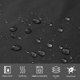 thumbnail image 4 of Cortina de ducha negra lavable a prueba de moho tela Dacron pequeña cortina de ducha de baño impermeable con gancho 150x180cm JAMW  Sencillez, 4 of 5