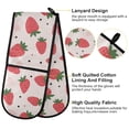 thumbnail image 4 of Dailycode Double Sided Oven Mitt with Loop Heat Resistant Kitchen Long Potholders 7" x 35" Cartoon Strawberry, 4 of 6