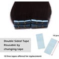 thumbnail image 2 of AmPm Hair Extensions for Women Tape In 20pcs 22 Inch 50g /Medium Brown/ Ombre 100% Remy Human Hair Balayage Rooted Hair Invisible Seamless Skin Weft Double Side Tape Hair, 2 of 7