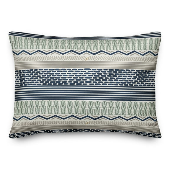 Creative Products Blue Boho Pattern 14x20 Indoor / Outdoor Pillow