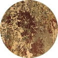 thumbnail image 1 of Ahgly Company Indoor Round Oriental Brown Industrial Area Rugs, 8' Round, 1 of 4