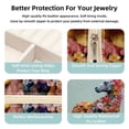 thumbnail image 3 of Floral Animal Travel Portable Square Necklace Holder with Earring Holder, Display Case - Travel Organizer for Rings, Earrings, Necklaces, Bracelets - Suitable for Girls and Women, 3 of 6