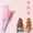 ZS-Curling Iron, variant on US‑Plug 32mm U‑Shaped Curling Iron, fast heating and adjustable temperature, anti‑scald design in pink & purple, produces long‑lasting salon waves, great Valentine’s Day and holiday gift.