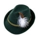 thumbnail image 4 of Sombrero Fedora para Hombre Salvador Trilby Cosplay Verde oscuro, 4 of 10