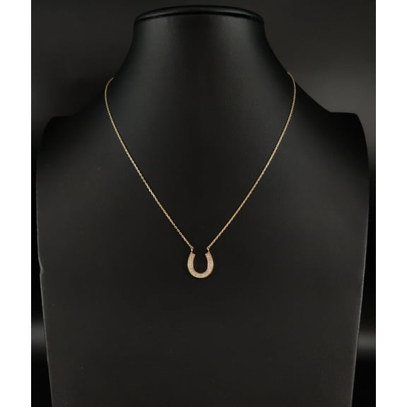Horseshoe Necklace, 14K Real Gold Horseshoe Necklace , 14K Solid Gold Horseshoe Necklace Chain, Valentine's Day, Dainty Women Necklace