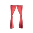 thumbnail image 4 of The Pioneer Woman Embroidered Velvet Light Filtering Window Curtain Panel Pair with Tie Backs, Set of 2, Coral Fire, 40" W x 84" L, 4 of 6