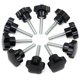 thumbnail image 1 of Perilla de sujeción con tuerca de rosca hembra M6x50, perilla de sujeción con forma de estrella, perilla de sujeción con rosca de plástico negro para equipo mecánico, 1 of 3
