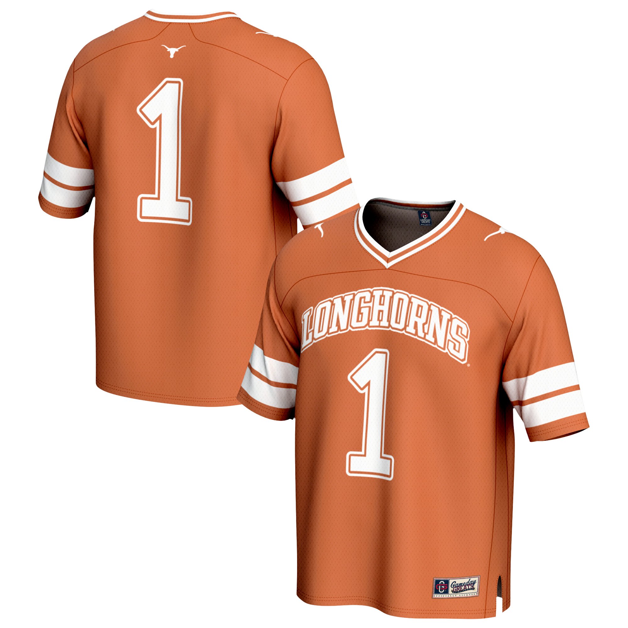 Unisex GameDay Greats Texas Orange #1 Texas Longhorns Football Fashion Jersey