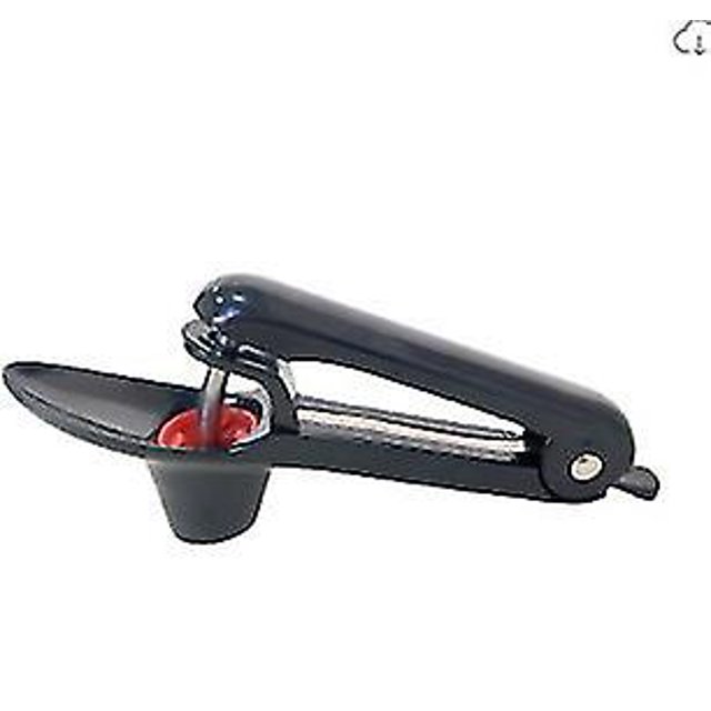 Deshuesador de cerezas negras, removedor de huesos o semillas de cerezas, artilugio de cocina con diseño de cuchara para uso con una sola mano