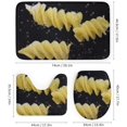 thumbnail image 3 of Faty-T 4 Pcs Shower Curtain Sets Paper Bathroom Sets with Shower Curtain and Rugs 4 Piece Fantasy Delicious Food Shower Curtain with 12 Hooks for Bathroom Decor Set 72inch X 72inch, 3 of 14