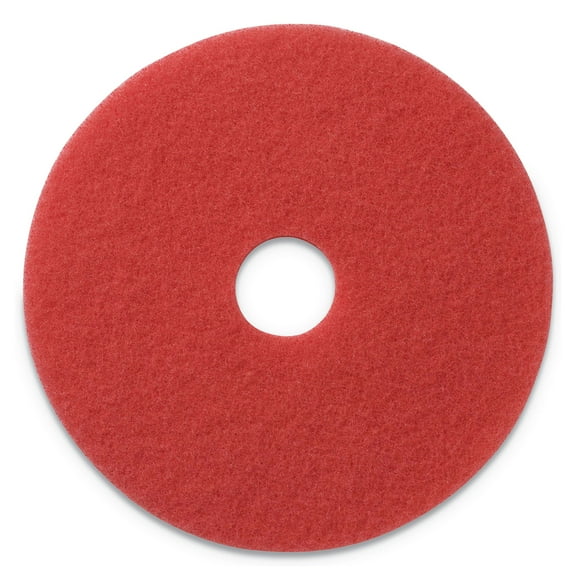 Buffing Pads, 20" Diameter, Red, 5/carton | Bundle of 5 Cartons