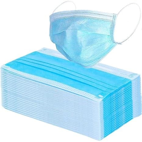 Disposable Blue Mask Surgical mask pack of 100 pieces