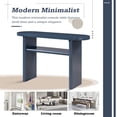 thumbnail image 5 of MAYEERTY Elegant Minimalist Console Table with Rounded Edges and Sturdy Shelf Design for Entryway, Living Room, Navy, 5 of 9
