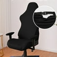 thumbnail image 4 of KARLSITEK Washable Office Chair Cover with 2 Armrest Covers - Removable Computer & Gaming Chair Cover for High Back Seat, Durable Protector Set, 4 of 7