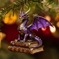 thumbnail image 5 of dajkiuy Dragon Christmas Ornaments, Dragon Ornaments for Christmas Tree Hanging Decor, Flat Plastic Ornament, for Holiday Presents Gift Exchange Ideas, 5 of 9