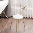 thumbnail image 1 of Vanity Chair Makeup Chair Stool,Modern Stylish Iron Stool with Butterfly Backrest Shape,Lounge Chair - Best for Bedroom Bathroom Café Decor, 1 of 11