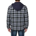 thumbnail image 6 of Legendary Outfitters Men’s Plaid Insulated Casual Hooded Shirt Jacket, 6 of 7