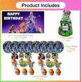 thumbnail image 2 of Beetlejuice Birthday Supplies Plates Decorations Decor Backdrop Banner Cake Topper Fans, 2 of 5