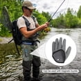 thumbnail image 5 of Uxcell Fishing Gloves for Man Fisherman Professional Non-Slip Puncture Resistant Gloves, Grey(Left) 2 Pack, 5 of 5