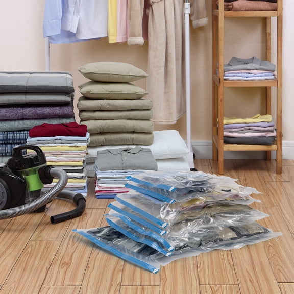 Mainstays  Ensemble de housses de rangement sous vide a usages multiples, Ensemble de 7 pièces, Organisateur de placard