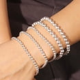 thumbnail image 4 of Xukmct Elastic Bohemian Link Bead Ball Bracelet Stretchable 14K Gold Plated Adjustable Bracelet Jewelry for Women, 4 of 4
