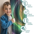 thumbnail image 3 of Blackout Kids Curtains,Colorful Tie Dye Spiral Galaxy Pattern Childrens Insulated Curtains Set Of 2,Bedroom Essentials,Toddler Room Decor 52"x63", 3 of 5