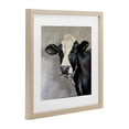 thumbnail image 3 of Stupell Industries Belle Black and White Cow Birch Framed Print Under Glass design by Linda Sperruzzi, 13 x 13, 3 of 10