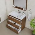thumbnail image 7 of Alya Bath Paterno 36" Modern Wood Freestanding Bathroom Vanity in Rosewood Brown, 7 of 7