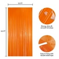 thumbnail image 2 of 2 Pack Orange Fringe Backdrop Curtains, Orange Streamers Party Backdrop, Party Decorations For Birthday, Holidays, Parties & More, 2 of 6