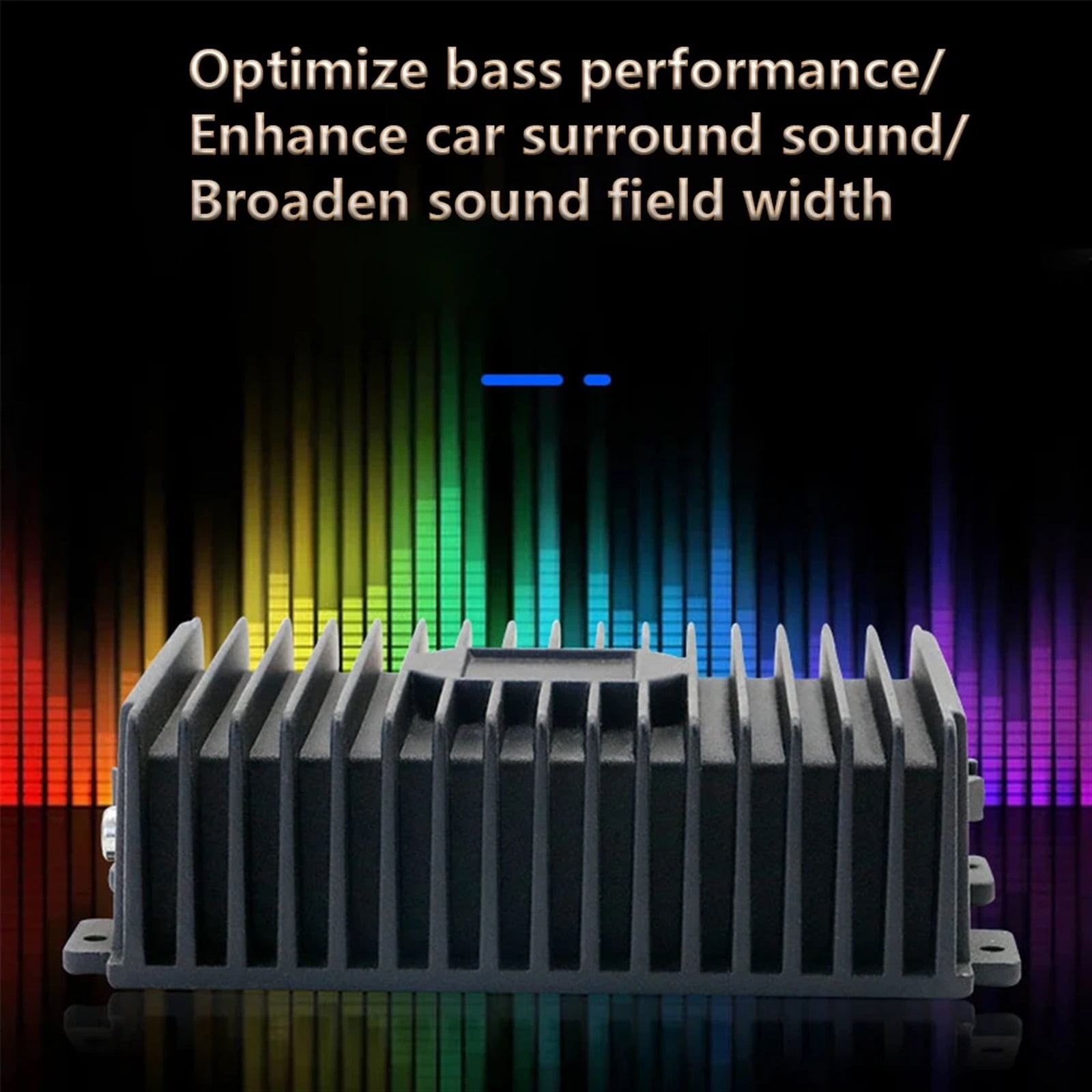 12V HIFI Professional DSP Amplifier RY-125AB Audio Stereo 4*80W High Power Car Home Amplifier ,Bass Treble Control