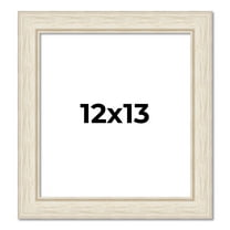 12x13 Frame White Real Wood Picture Frame Width 1.75 inches | Interior Frame Depth 0.5 inches |