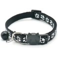 thumbnail image 1 of Cat Collars Quick Release Reflective Kitten Collar With Bell Safety Release (1pack,black)(black Christmas, 1 of 1